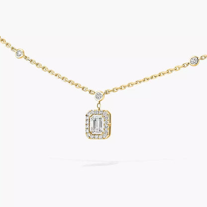 [Glimmer]My Twin Diamond Necklace in Silver