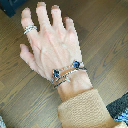 [Glimmer]CLOVER 5 MOTIF PIETERSITE BRACELET COLLECTION