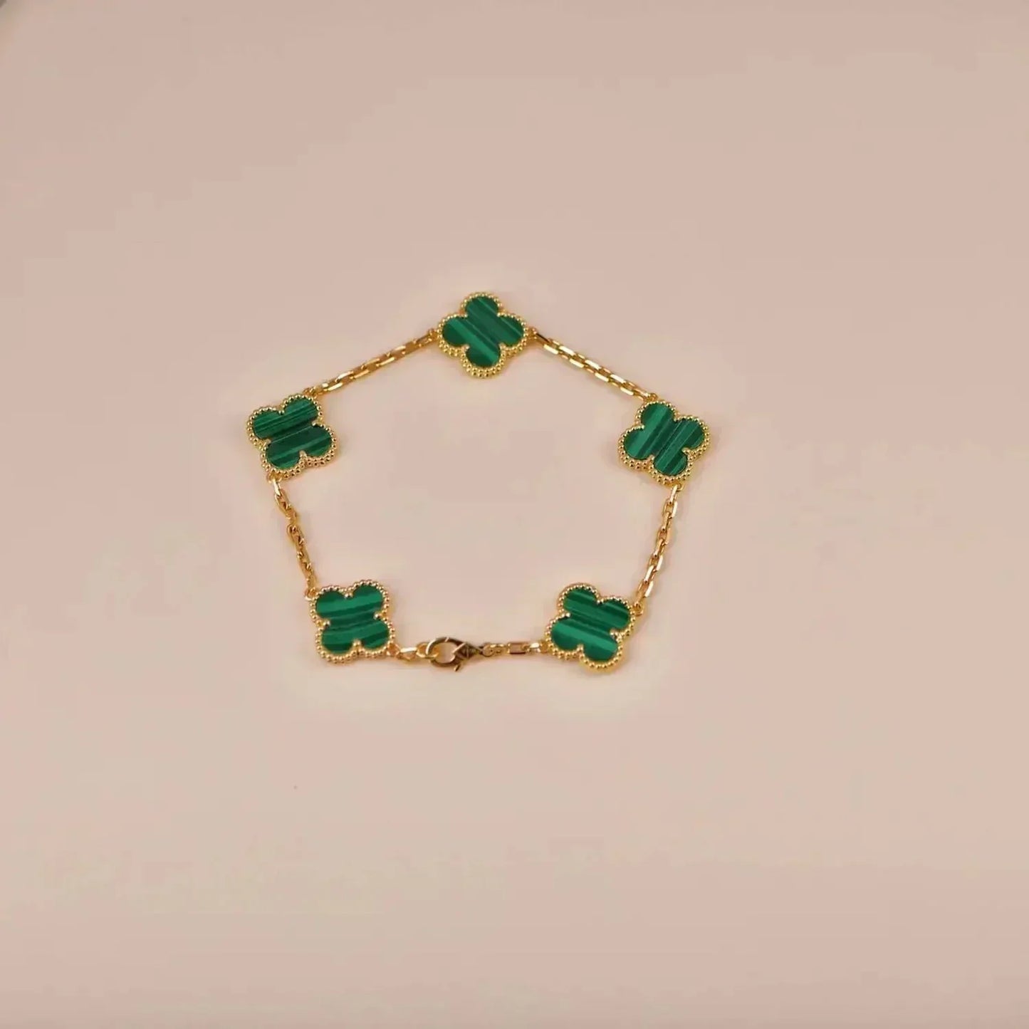 [Glimmer] CLOVER 5 MOTIF MALACHITE ブレスレット コレクション