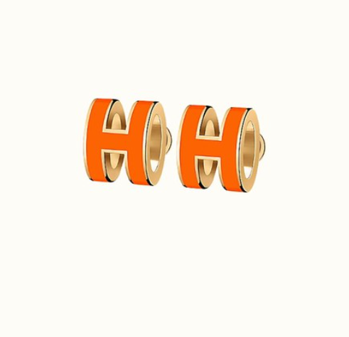 [Glimmer]MINI POP H EARRINGS ORANGE