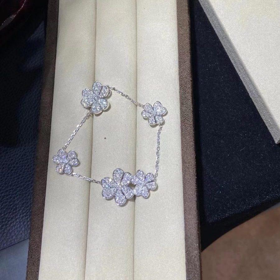 [Glimmer]FRIVOLE SILVER 5 FLOWERS BRACELET