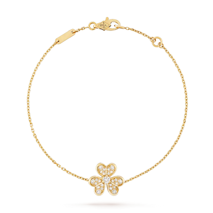 [Glimmer]FRIVOLE GOLD FLOWER DIAMOND BRACELET