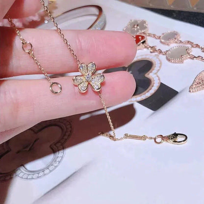 [Glimmer]FRIVOLE GOLD FLOWER DIAMOND BRACELET