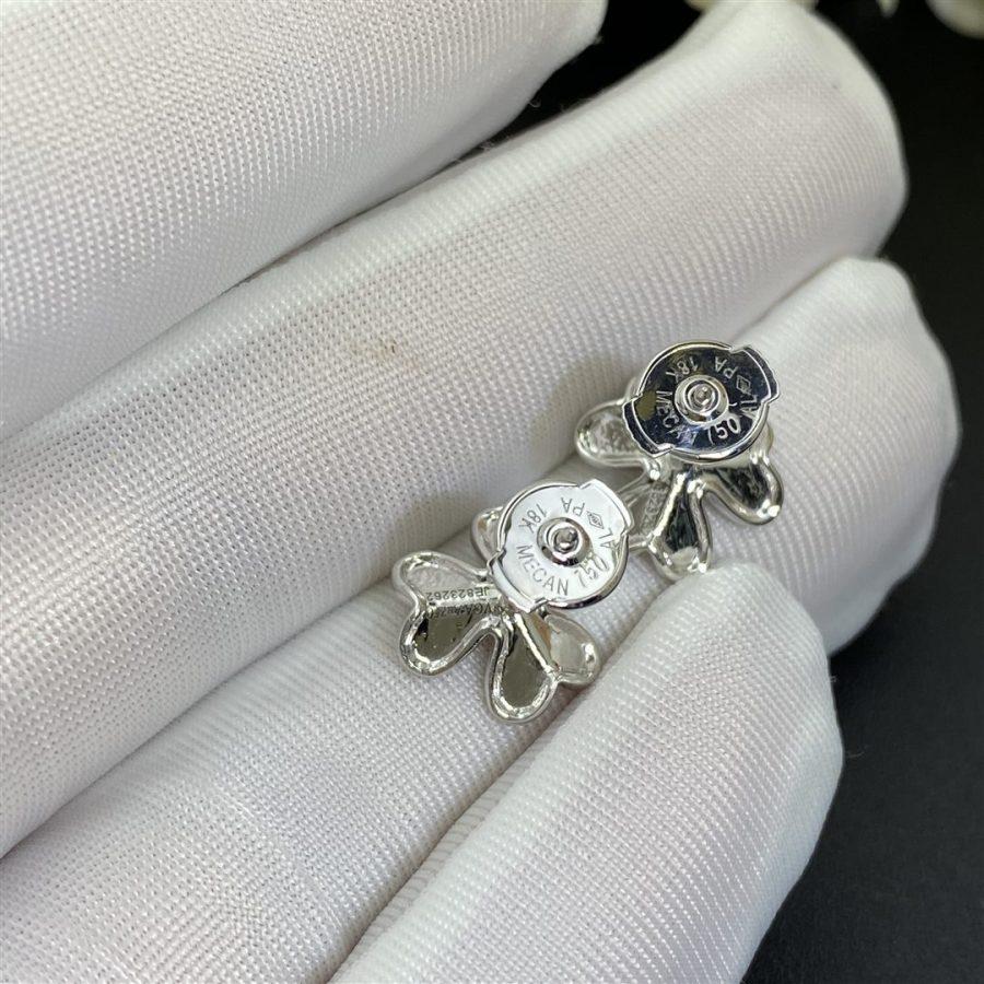 [Glimmer]FRIVOLE MINI SILVER FLOWER EARRINGS