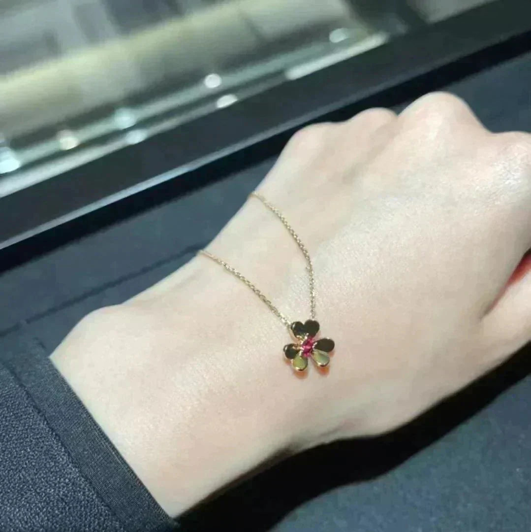 [Glimmer]FRIVOLE GOLD FLOWER NECKLACE