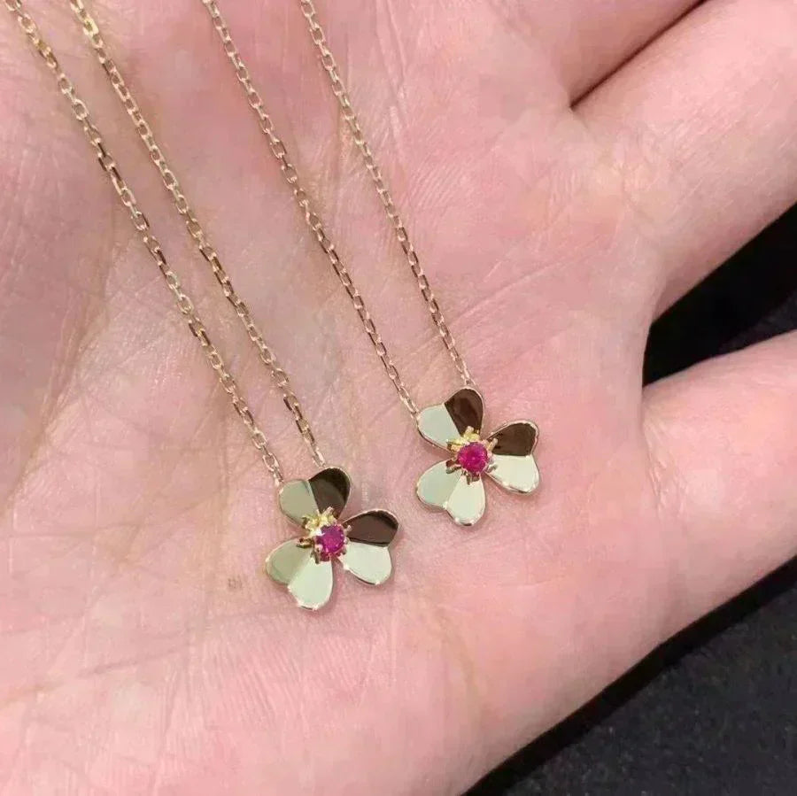 [Glimmer]FRIVOLE GOLD FLOWER NECKLACE