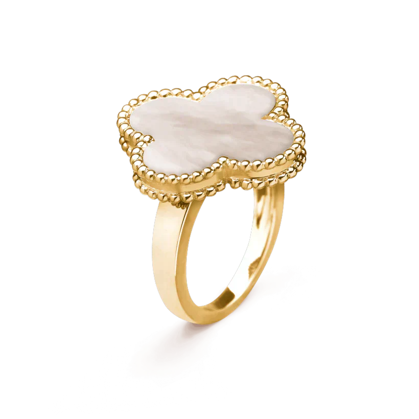[Glimmer]CLOVER WHITE MOP RING