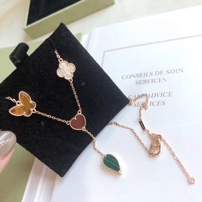 [Glimmer]LUCKY SPRING 4 MOTIFS Glimmer GOLD NECKLACE