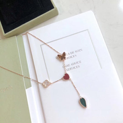 [Glimmer]LUCKY SPRING 4 MOTIFS Glimmer GOLD NECKLACE
