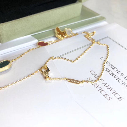 [Glimmer]LUCKY SPRING 4 MOTIFS Glimmer GOLD NECKLACE