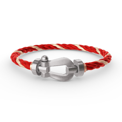 [グリマー]フォース ラージホースシュー ノーダイヤモンド ブレスレット シルバー