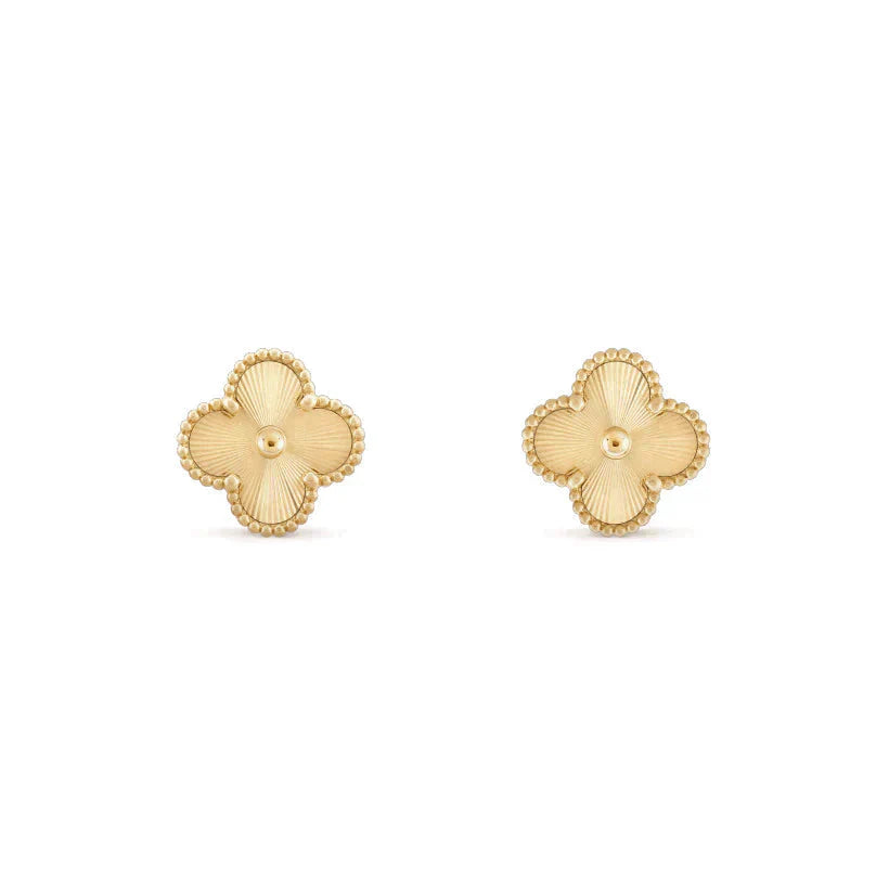 [Glimmer]CLOVER MEDIUM 1 MOTIFS LASER EARRINGS