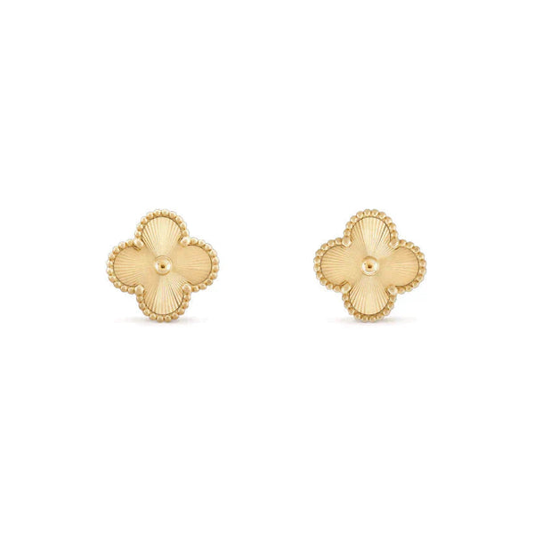 [Glimmer]CLOVER MEDIUM 1 MOTIFS LASER EARRINGS