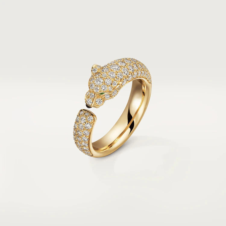 [Glimmer]PANTHERE PINK GOLD DIAMOND RING